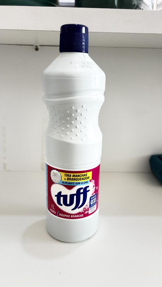 Tuff Tira Manchas + Branqueador 1L – Poder Oxi para Roupas Brancas